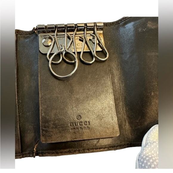 Gucci Wallet Key Ring Gucci Key Holder 6 Rings - Picture 11 of 13